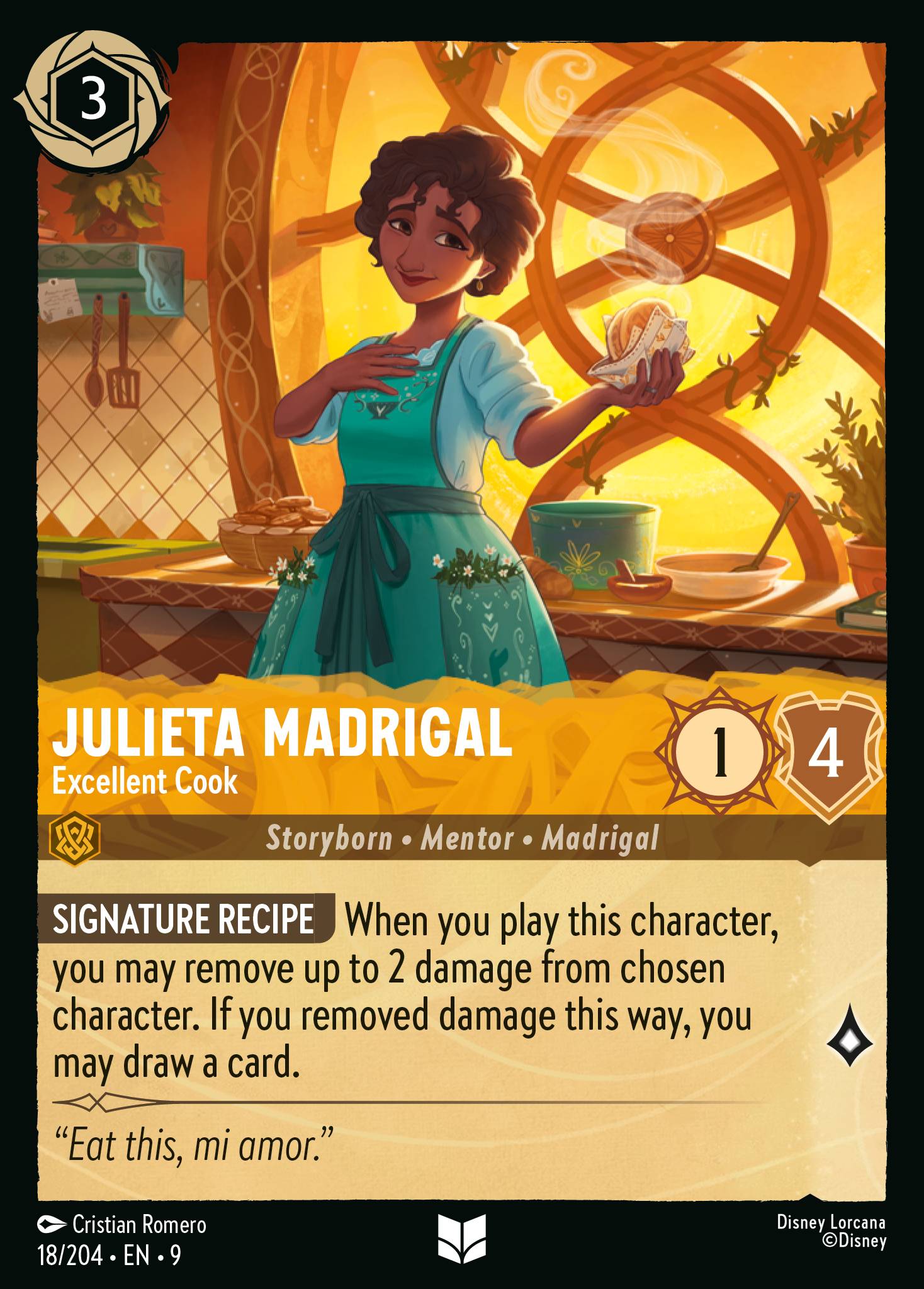 Lorcana - Julieta Madrigal - Excellent Cook - Fabled