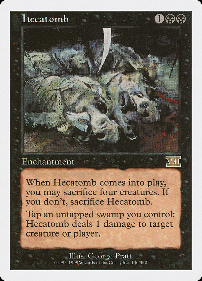 Magic: The Gathering - Hecatomb - Sixth Edition