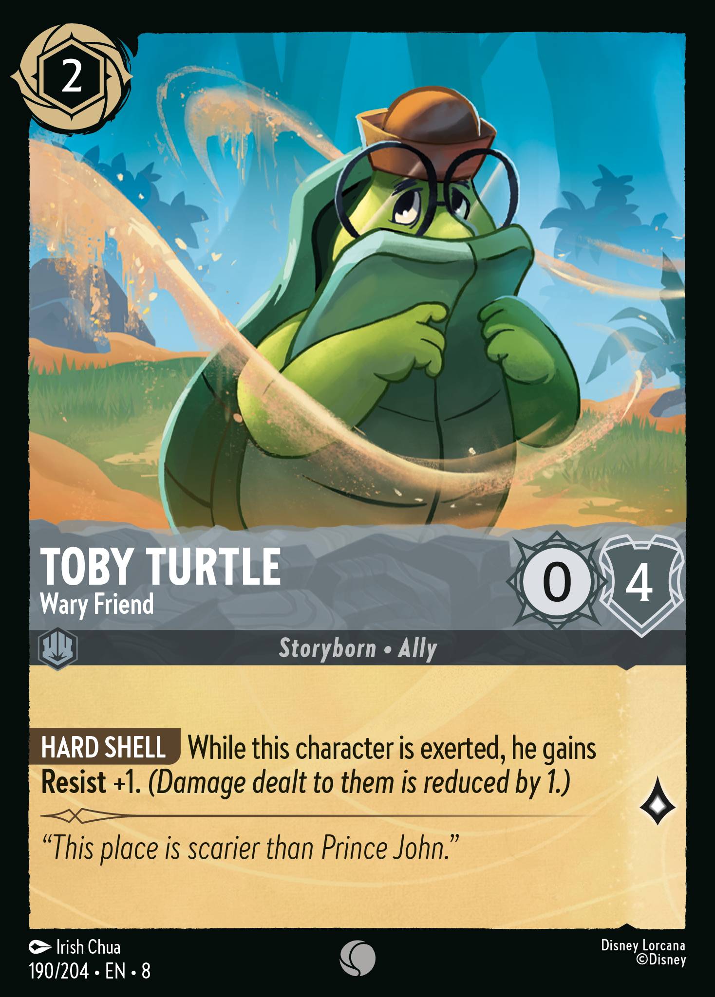 Lorcana - Toby Turtle - Wary Friend - Reign of Jafar