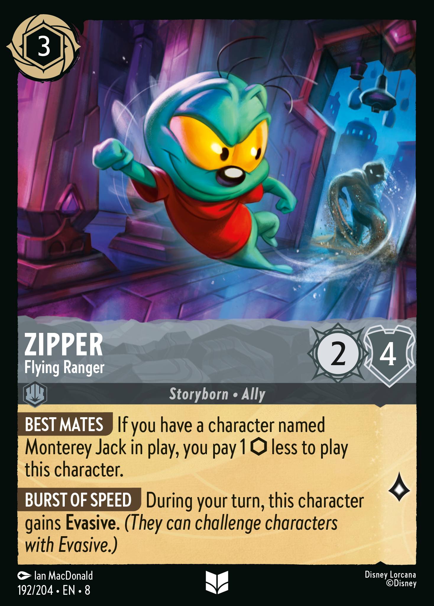 Lorcana - Zipper - Flying Ranger - Reign of Jafar