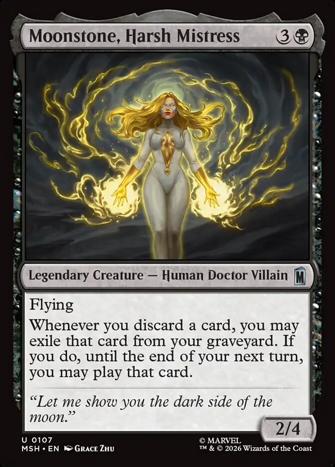 Magic: The Gathering - Moonstone, Harsh Mistress - Marvel Super Heroes