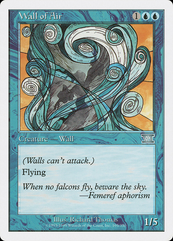 Magic: The Gathering - Wall of Air - Sixth Edition