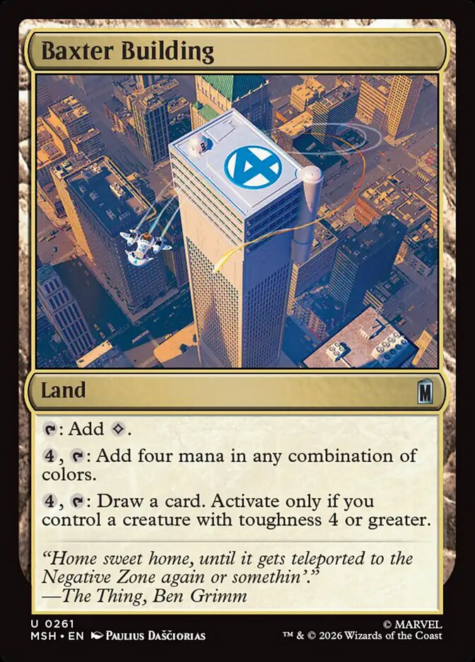 Magic: The Gathering - Baxter Building - Marvel Super Heroes