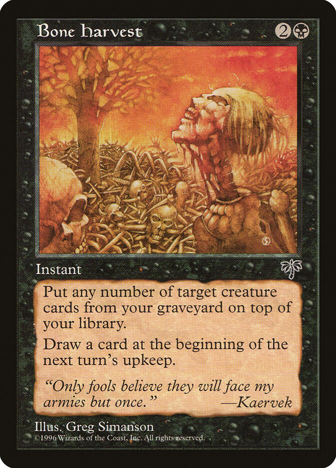 Magic: The Gathering - Bone Harvest - Mirage