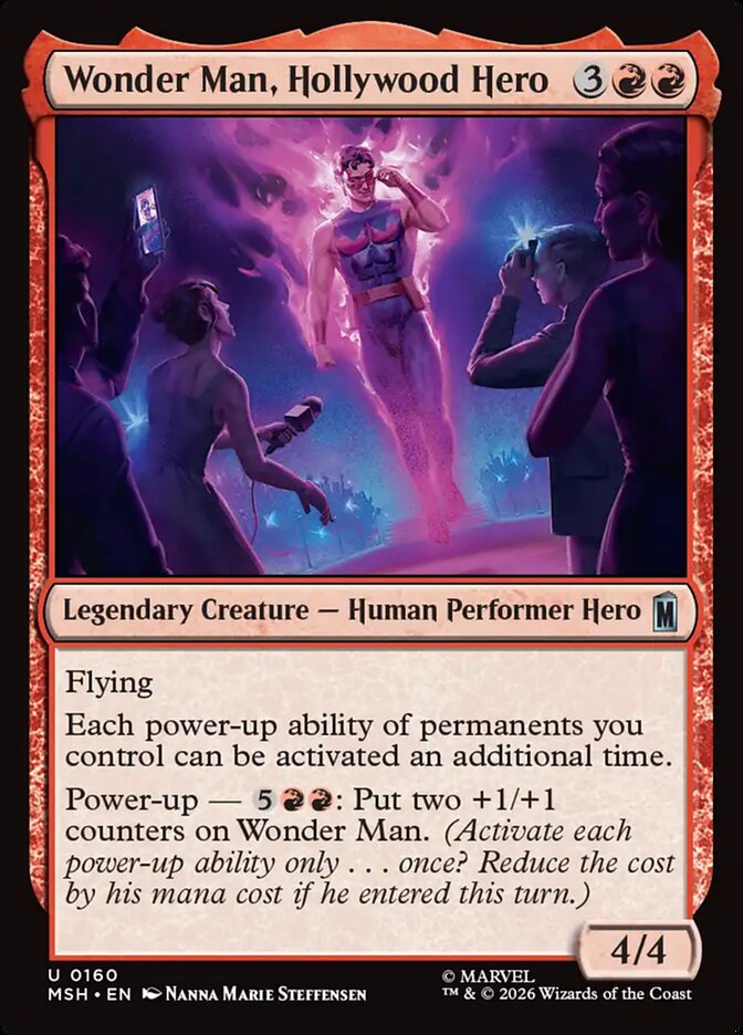 Magic: The Gathering - Wonder Man, Hollywood Hero - Marvel Super Heroes
