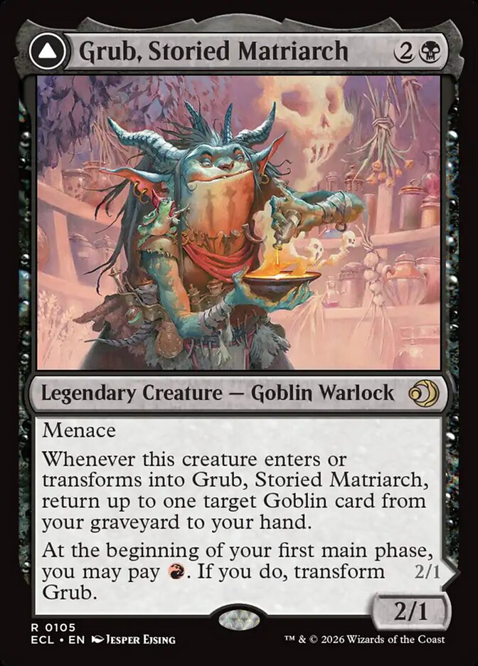 MTG - Grub, Storied Matriarch // Grub, Notorious Auntie - Lorwyn Eclipsed (SOS)