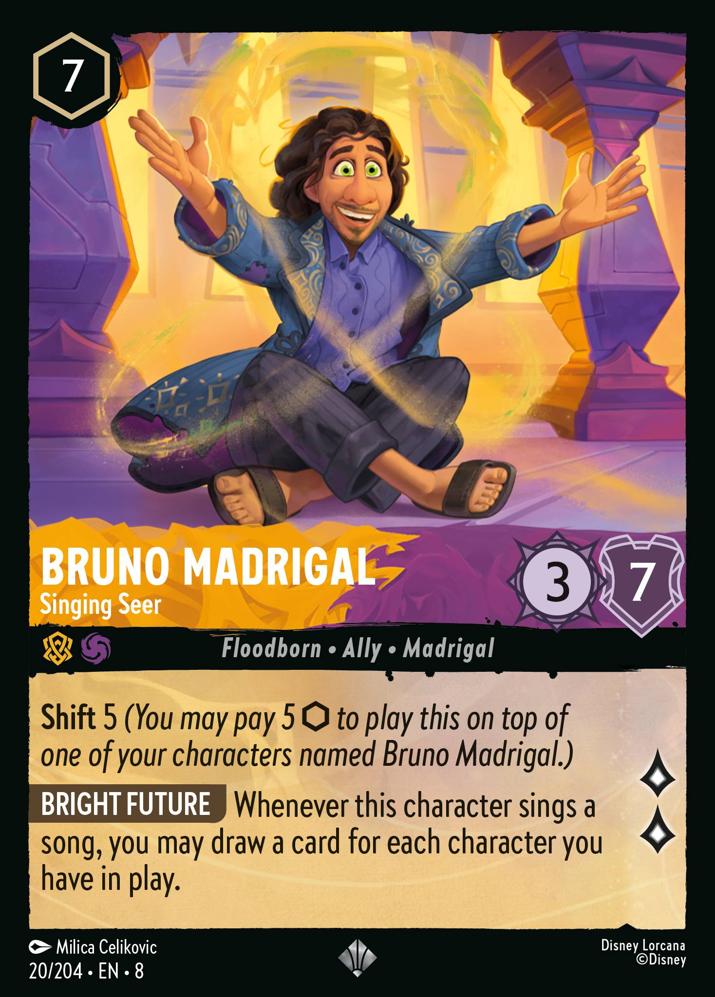 Lorcana - Bruno Madrigal - Singing Seer - Reign of Jafar