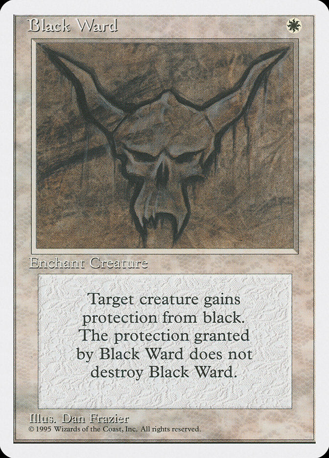 Magic: The Gathering - Black Ward - Fourth Edition
