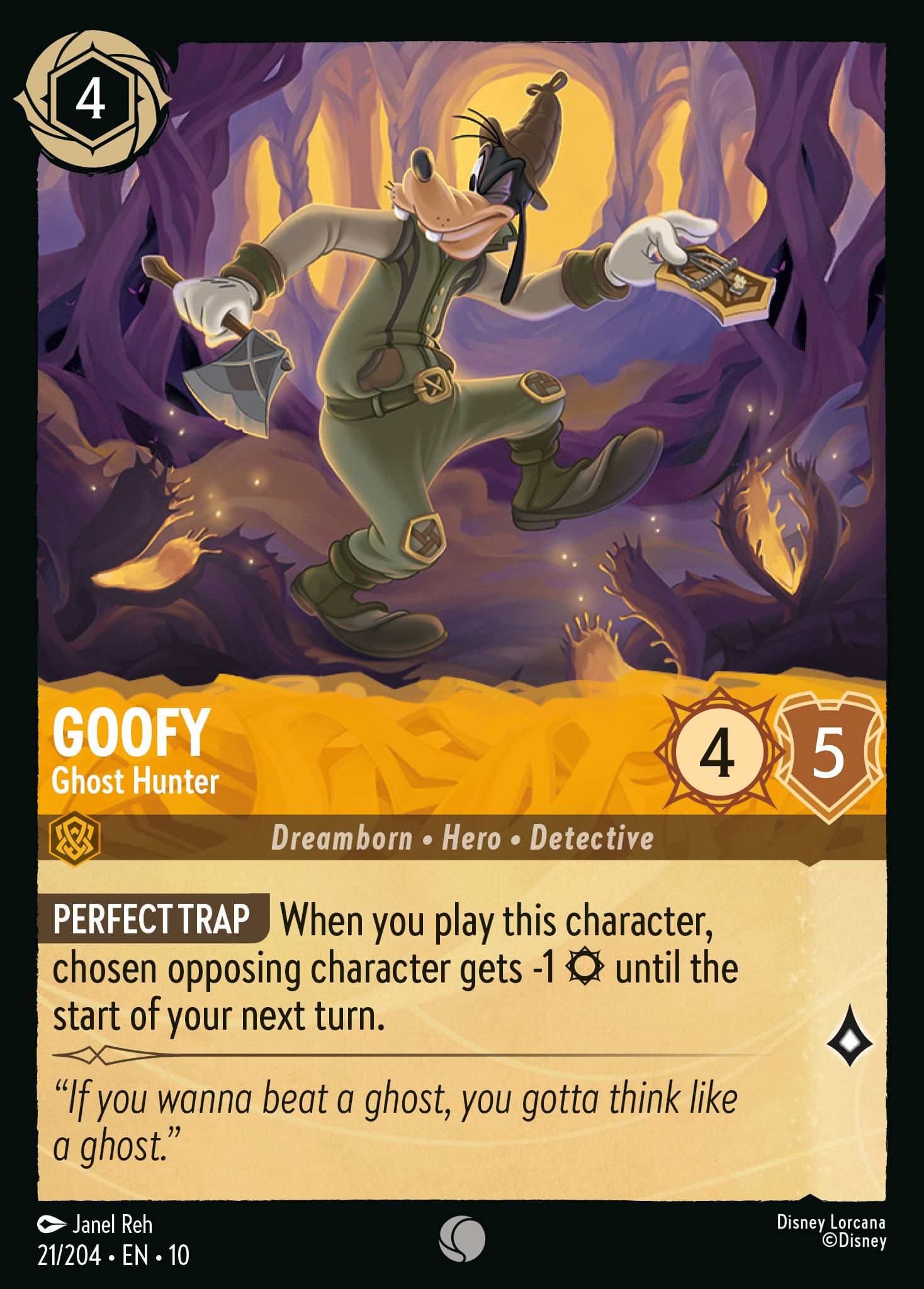 Lorcana - Goofy - Ghost Hunter - Whispers in the Well