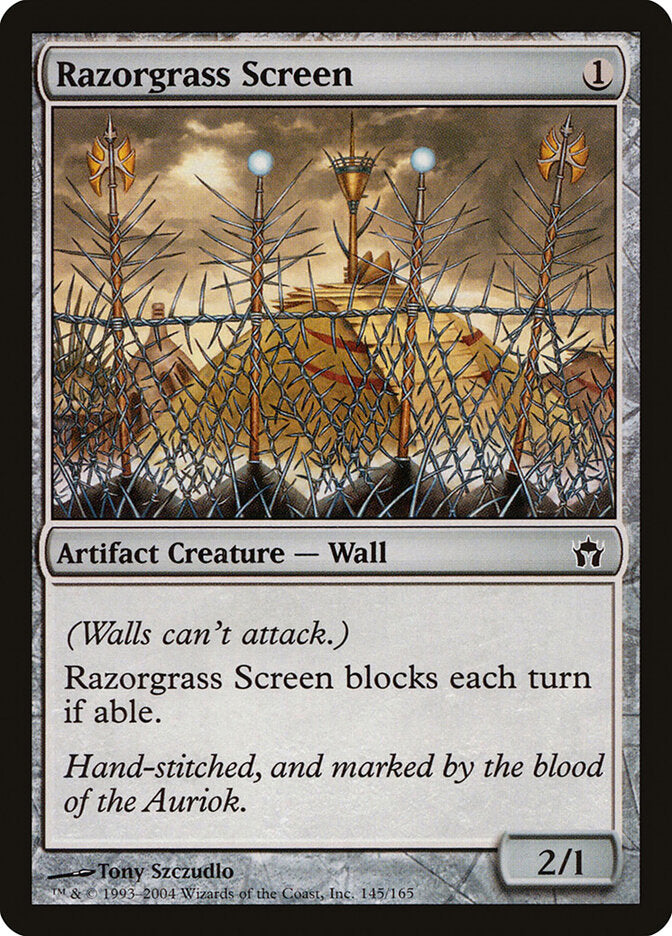 Magic: The Gathering - Razorgrass Screen - 5th Dawn