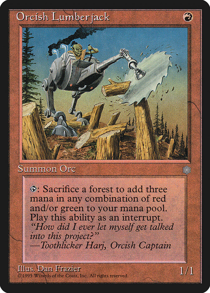 Magic: The Gathering - Orcish Lumberjack - Ice Age