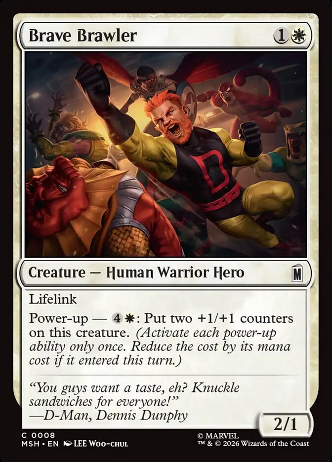 Magic: The Gathering - Brave Brawler - Marvel Super Heroes