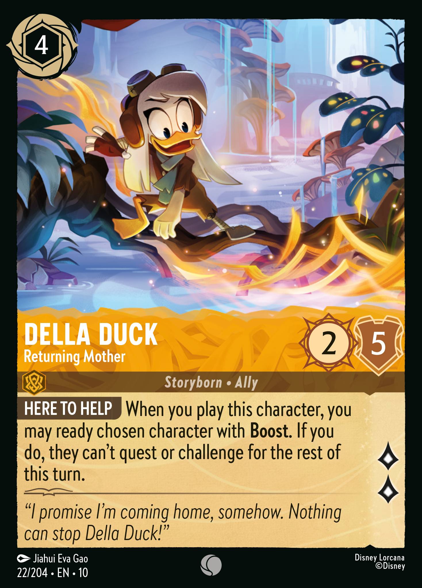 Lorcana - Della Duck - Returning Mother - Whispers in the Well