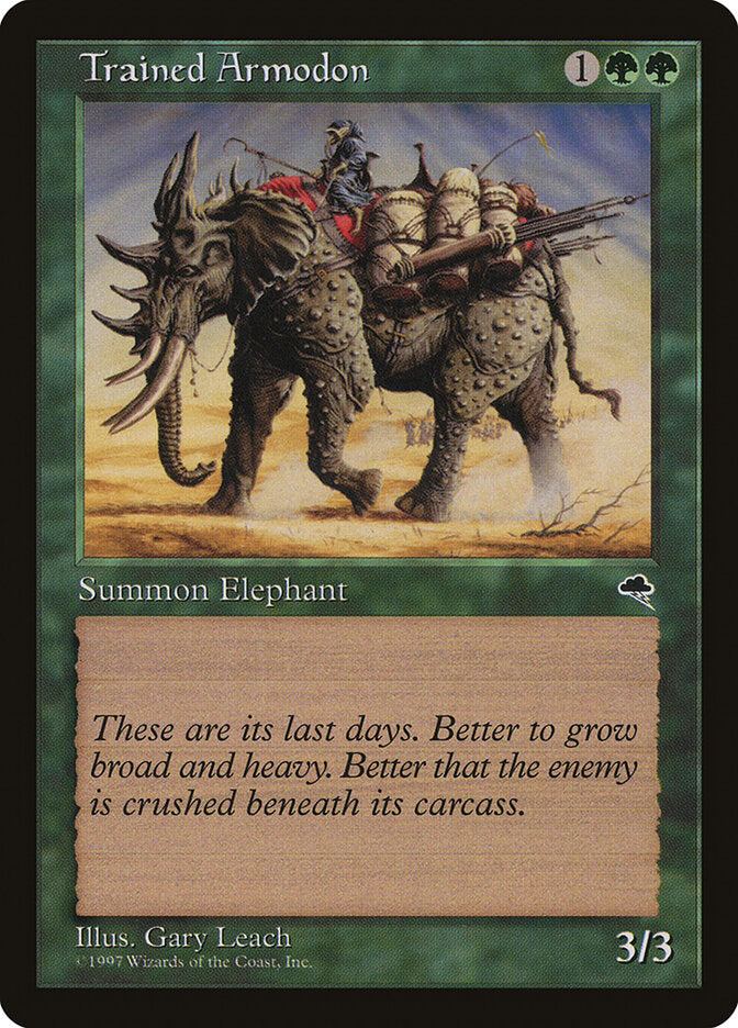 Magic: The Gathering - Trained Armodon - Tempest
