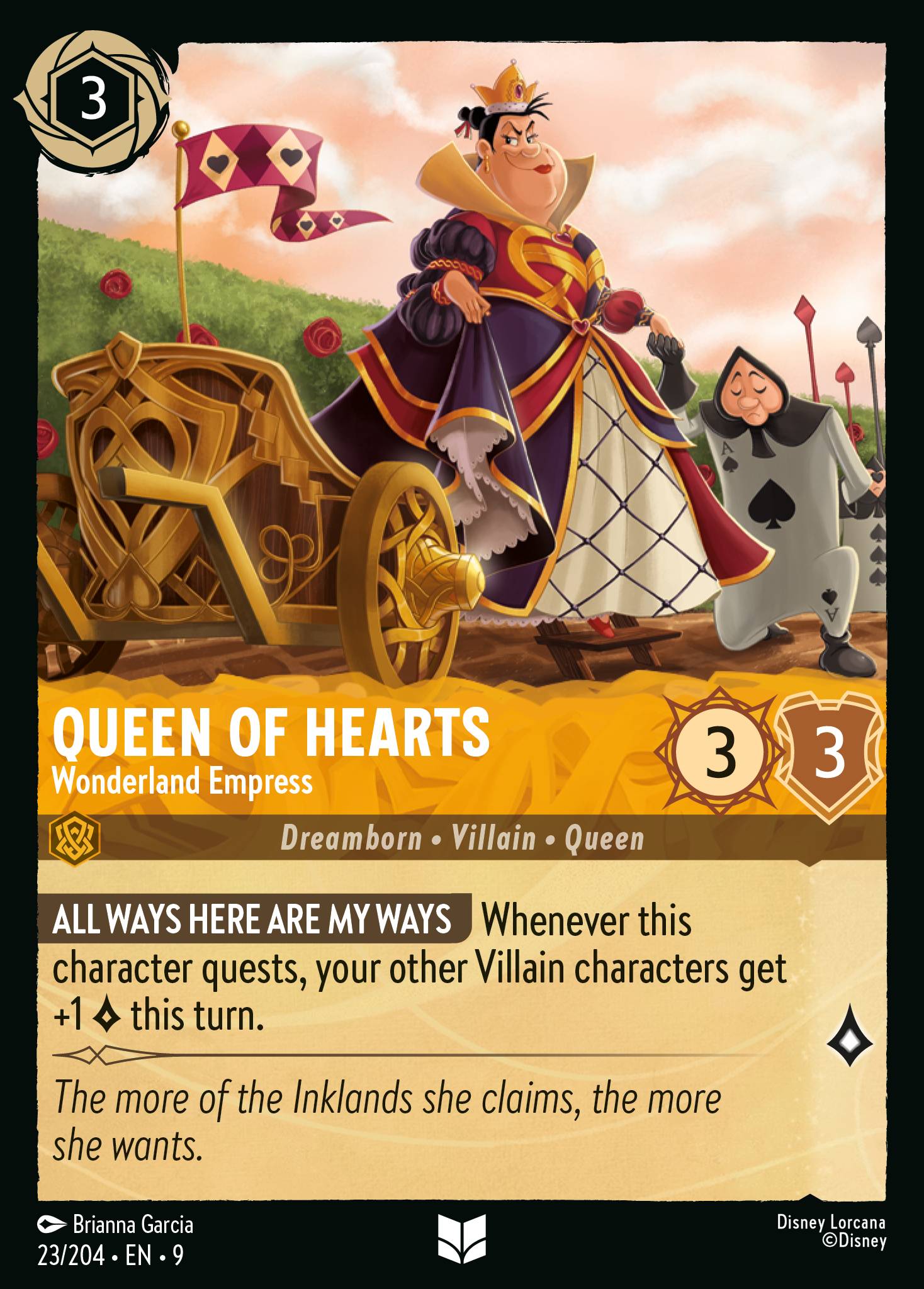 Lorcana - Queen of Hearts - Wonderland Empress - Fabled