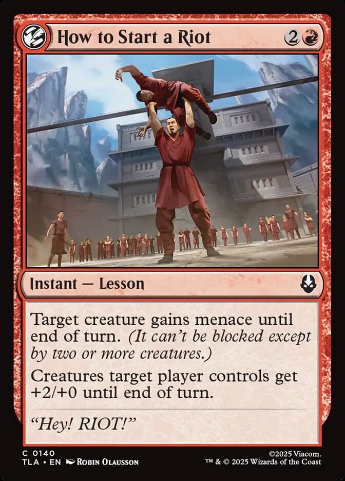 Magic: The Gathering - How to Start a Riot - Avatar: The Last Airbender
