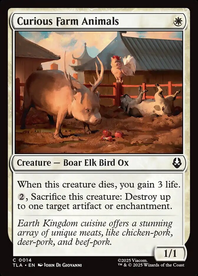 Magic: The Gathering - Curious Farm Animals - Avatar: The Last Airbender
