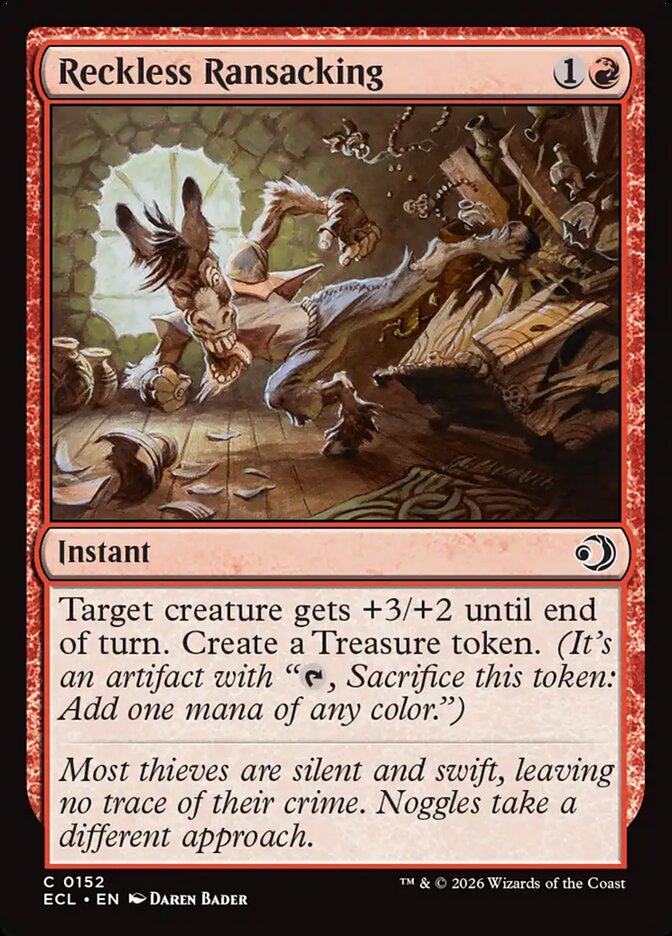 MTG - Reckless Ransacking - Lorwyn Eclipsed (SOS)