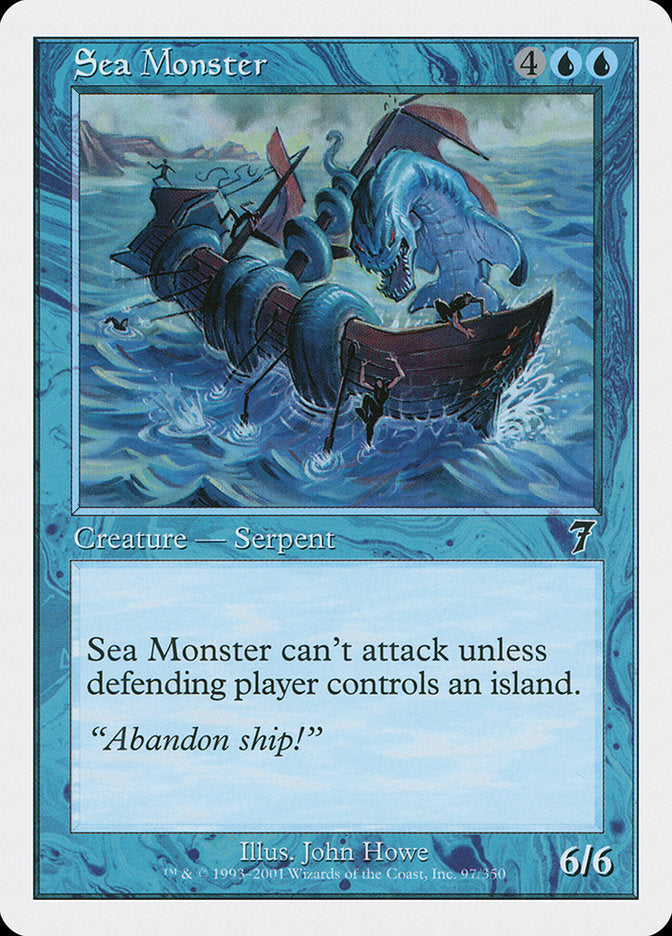 Magic: The Gathering - Sea Monster - Seventh Edition