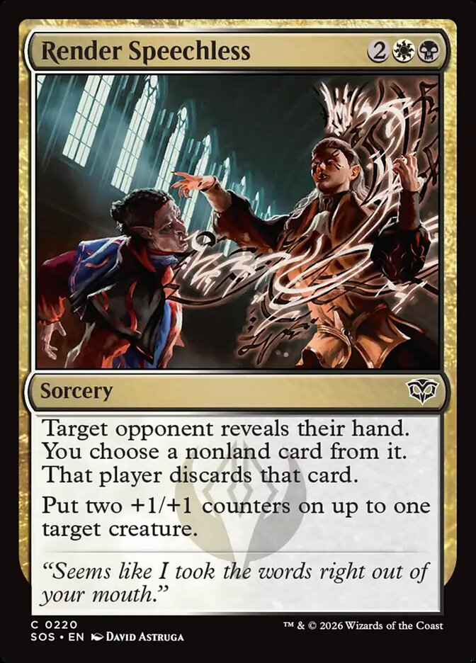 MTG - Render Speechless - Secrets of Strixhaven (SOS)
