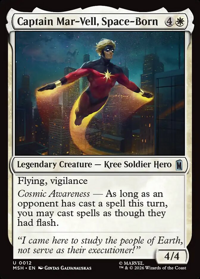 Magic: The Gathering - Captain Mar-Vell, Space-Born - Marvel Super Heroes