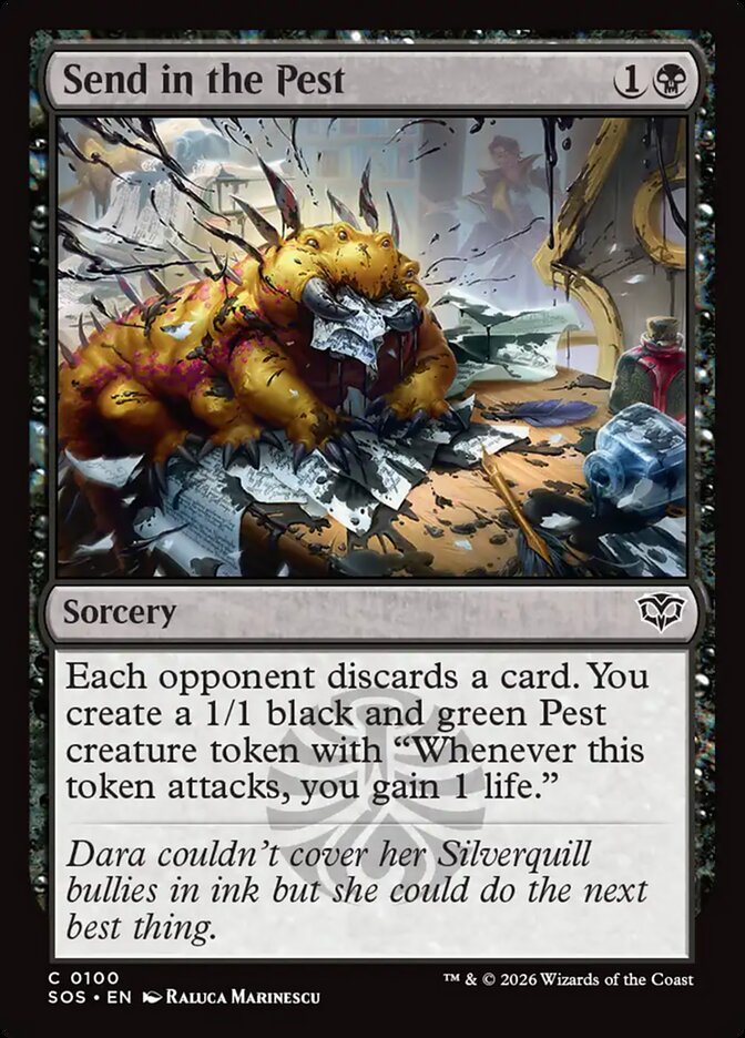 MTG - Send in the Pest - Secrets of Strixhaven (SOS)