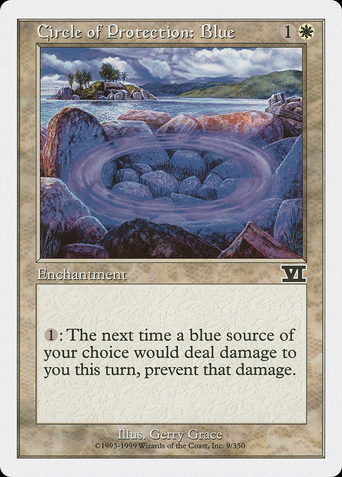 Magic: The Gathering - Circle of Protection: Blue - Sixth Edition