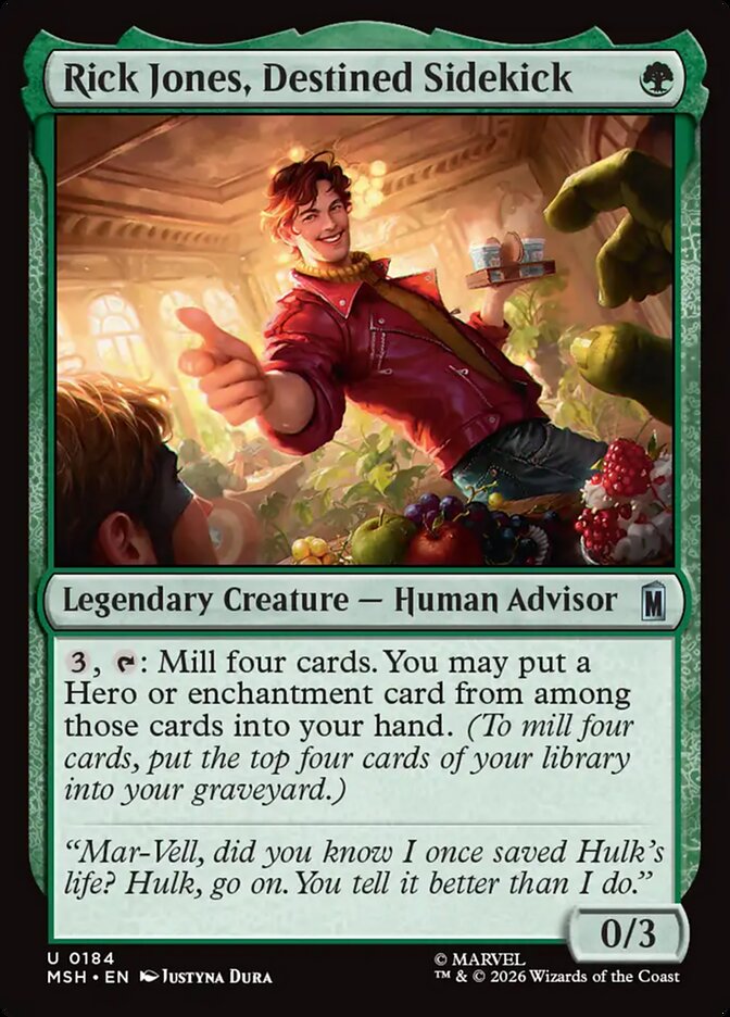 Magic: The Gathering - Rick Jones, Destined Sidekick - Marvel Super Heroes