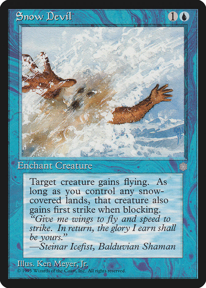Magic: The Gathering - Snow Devil - Ice Age