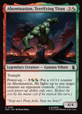 Magic: The Gathering - Abomination, Terrifying Titan - Marvel Super Heroes