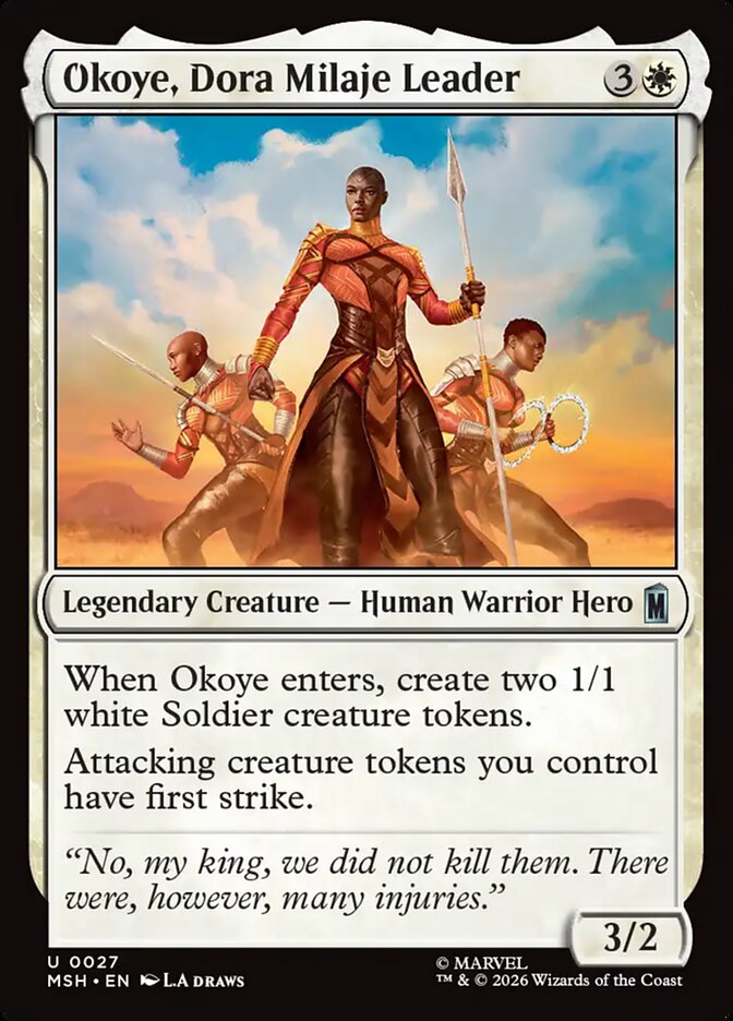 Magic: The Gathering - Okoye, Dora Milaje Leader - Marvel Super Heroes