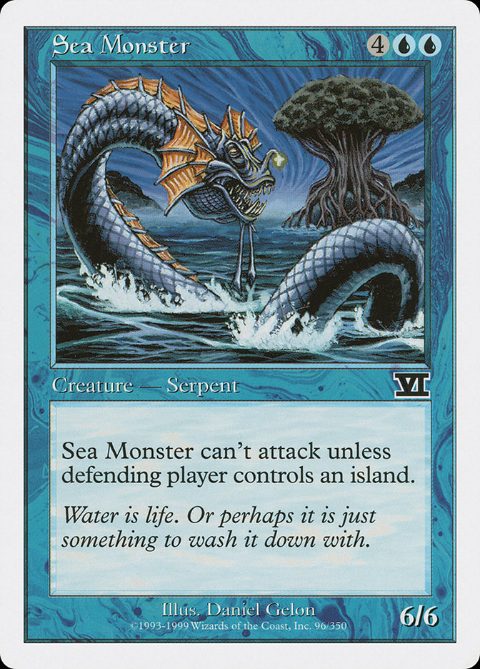 Magic: The Gathering - Sea Monster - Sixth Edition