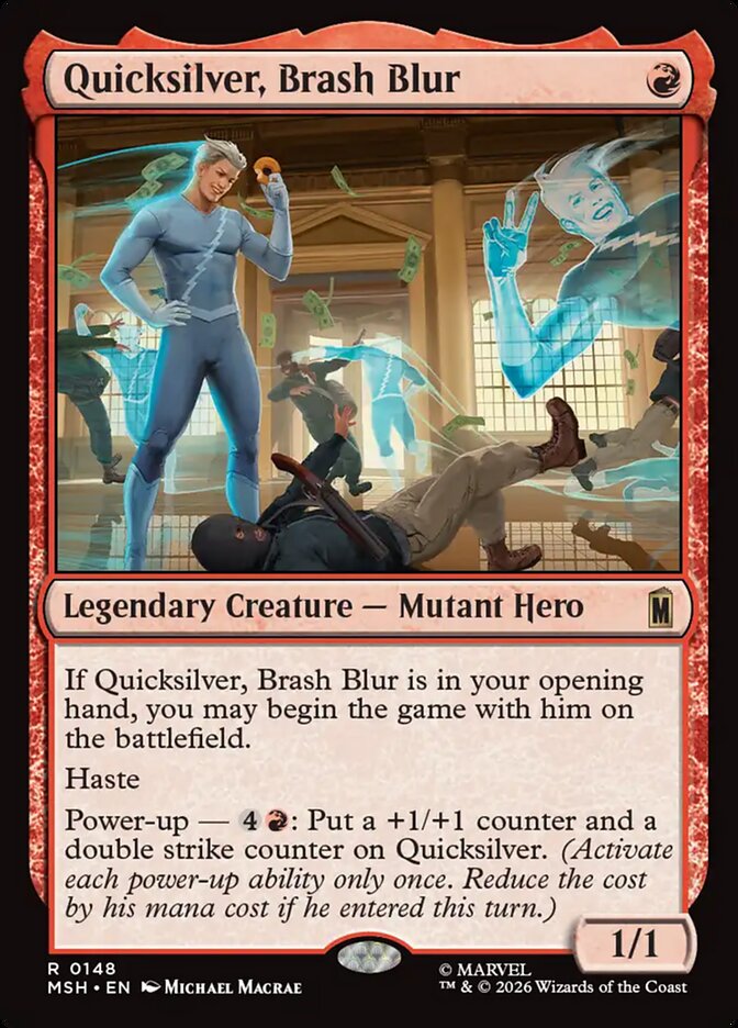 Magic: The Gathering - Quicksilver, Brash Blur - Marvel Super Heroes