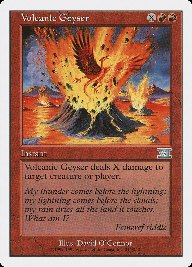 Magic: The Gathering - Volcanic Geyser - Sixth Edition