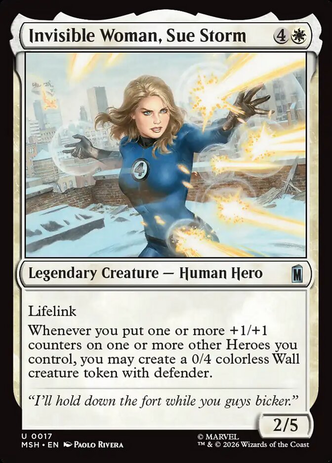 Magic: The Gathering - Invisible Woman, Sue Storm - Marvel Super Heroes