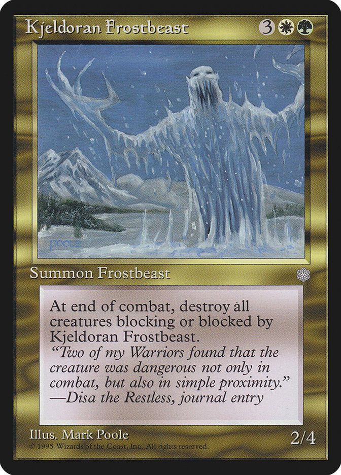 Magic: The Gathering - Kjeldoran Frostbeast - Ice Age