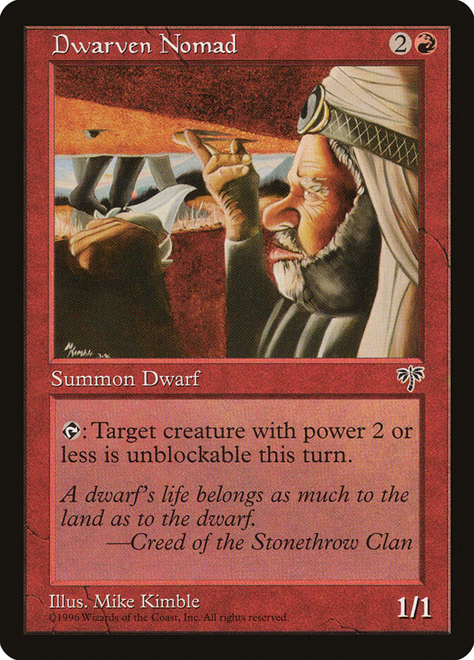 Magic: The Gathering - Dwarven Nomad - Mirage