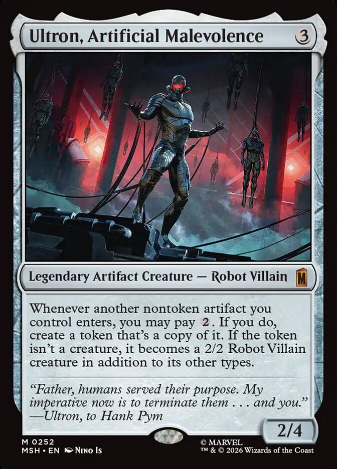 Magic: The Gathering - Ultron, Artificial Malevolence - Marvel Super Heroes