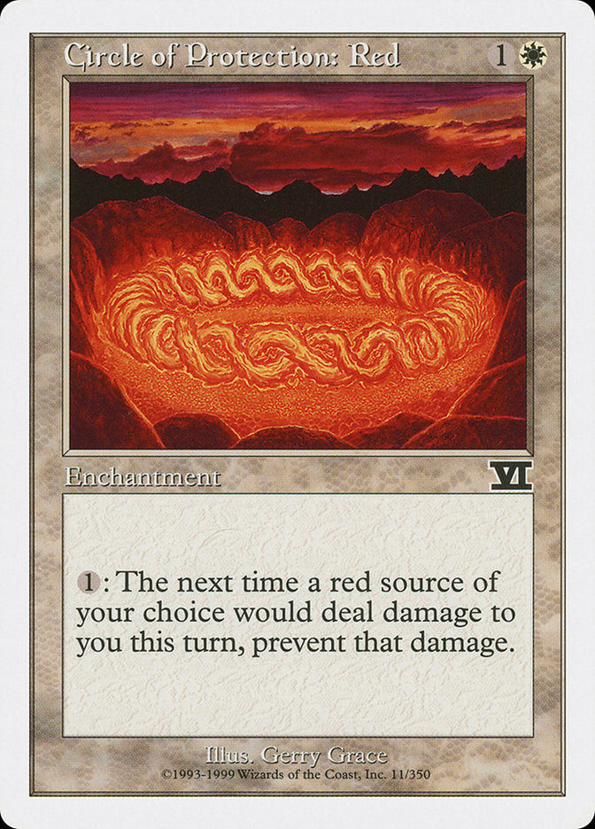 Magic: The Gathering - Circle of Protection: Red - Sixth Edition