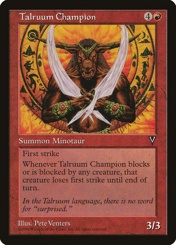 Magic: The Gathering - Talruum Champion - Visions