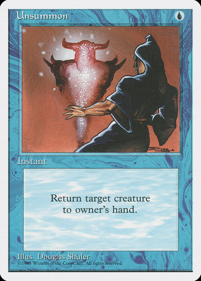 Magic: The Gathering - Unsummon - Fourth Edition