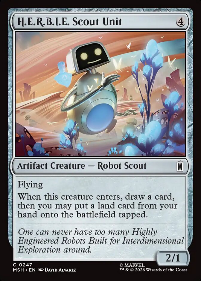 Magic: The Gathering - H.E.R.B.I.E. Scout Unit - Marvel Super Heroes