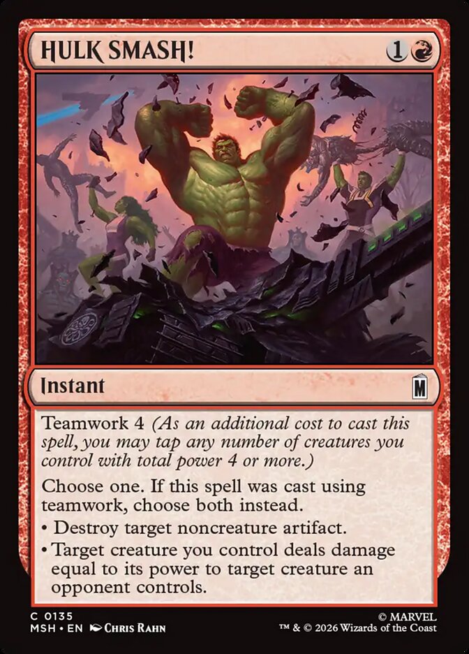 Magic: The Gathering - HULK SMASH! - Marvel Super Heroes