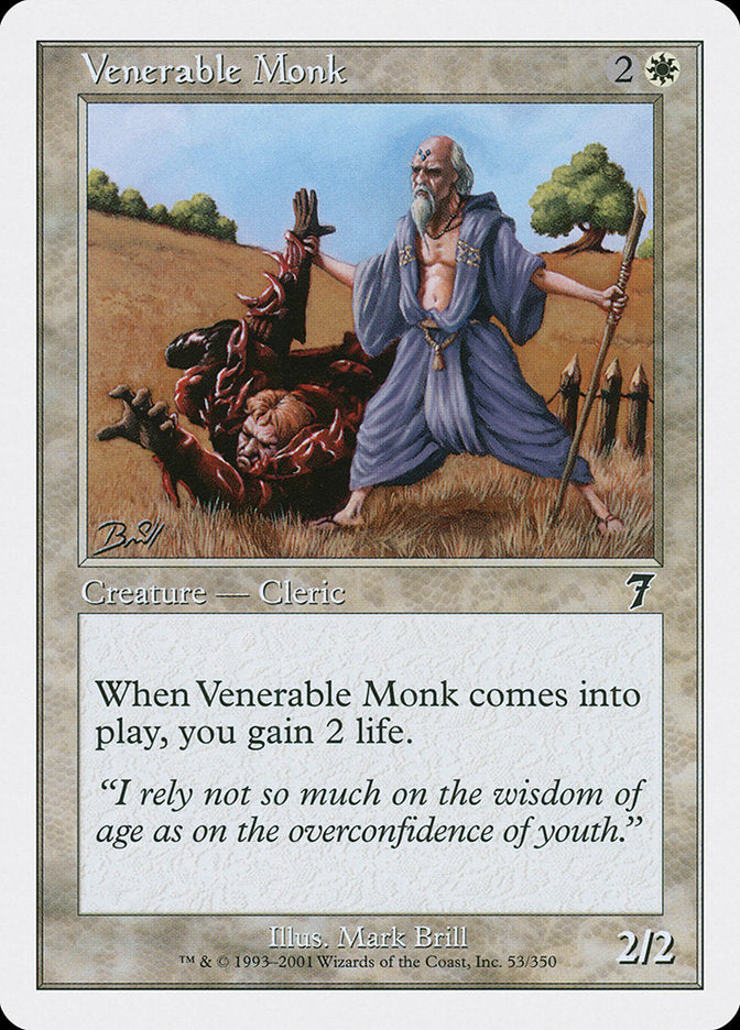 Magic: The Gathering - Venerable Monk - Seventh Edition