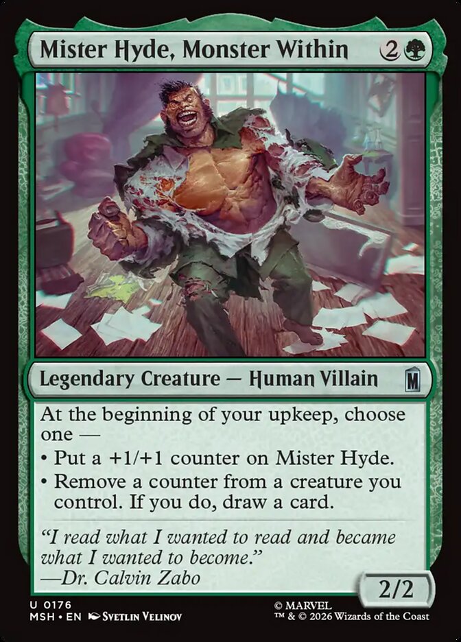 Magic: The Gathering - Mister Hyde, Monster Within - Marvel Super Heroes