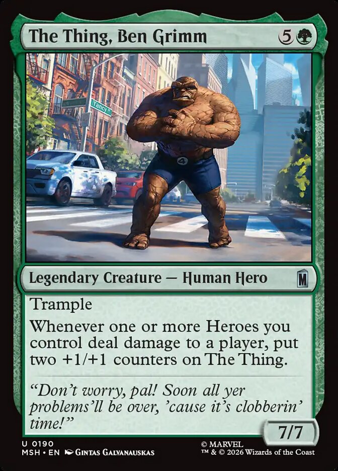 Magic: The Gathering - The Thing, Ben Grimm - Marvel Super Heroes