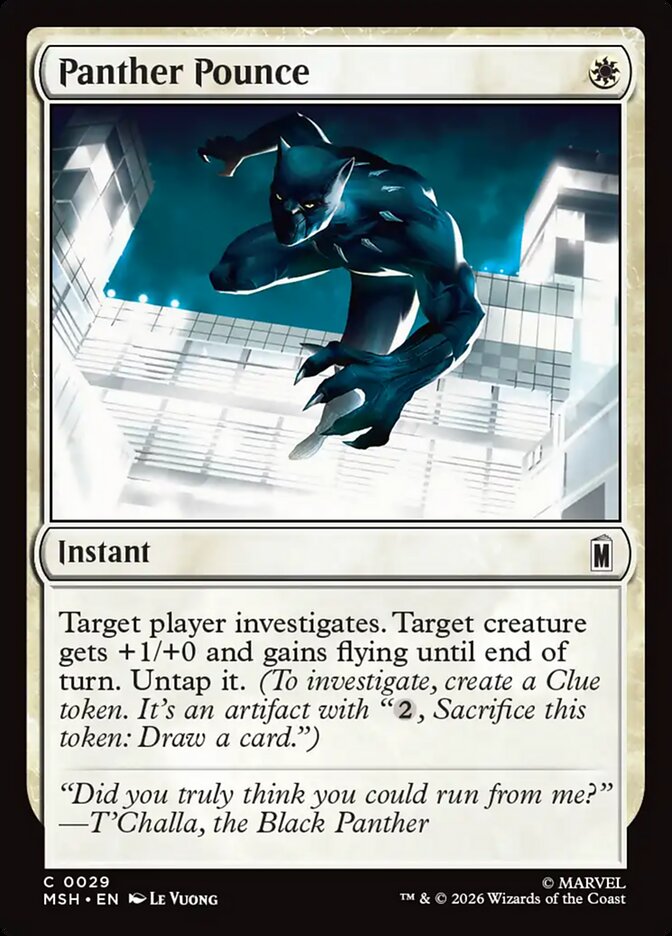 Magic: The Gathering - Panther Pounce - Marvel Super Heroes