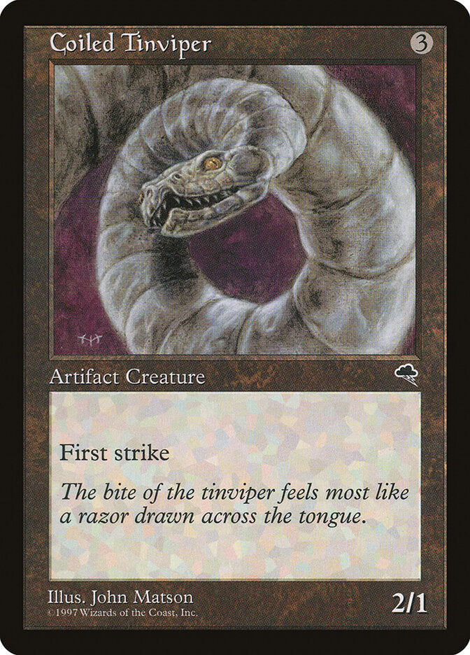 Magic: The Gathering - Coiled Tinviper - Tempest