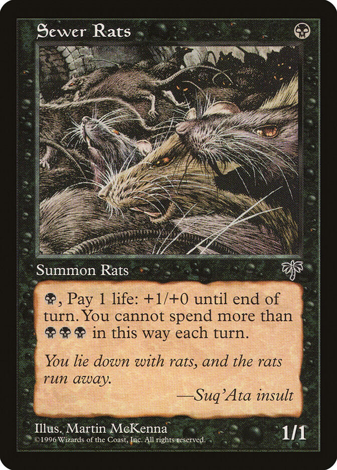 Magic: The Gathering - Sewer Rats - Mirage