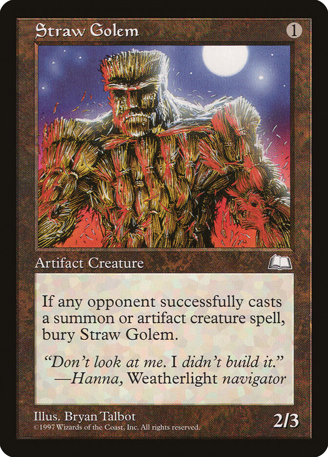 Magic: The Gathering - Straw Golem - Weatherlight